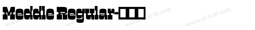 Meddle Regular字体转换